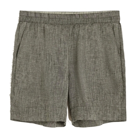 Aiayu Shorts Long Linen, Brown 
